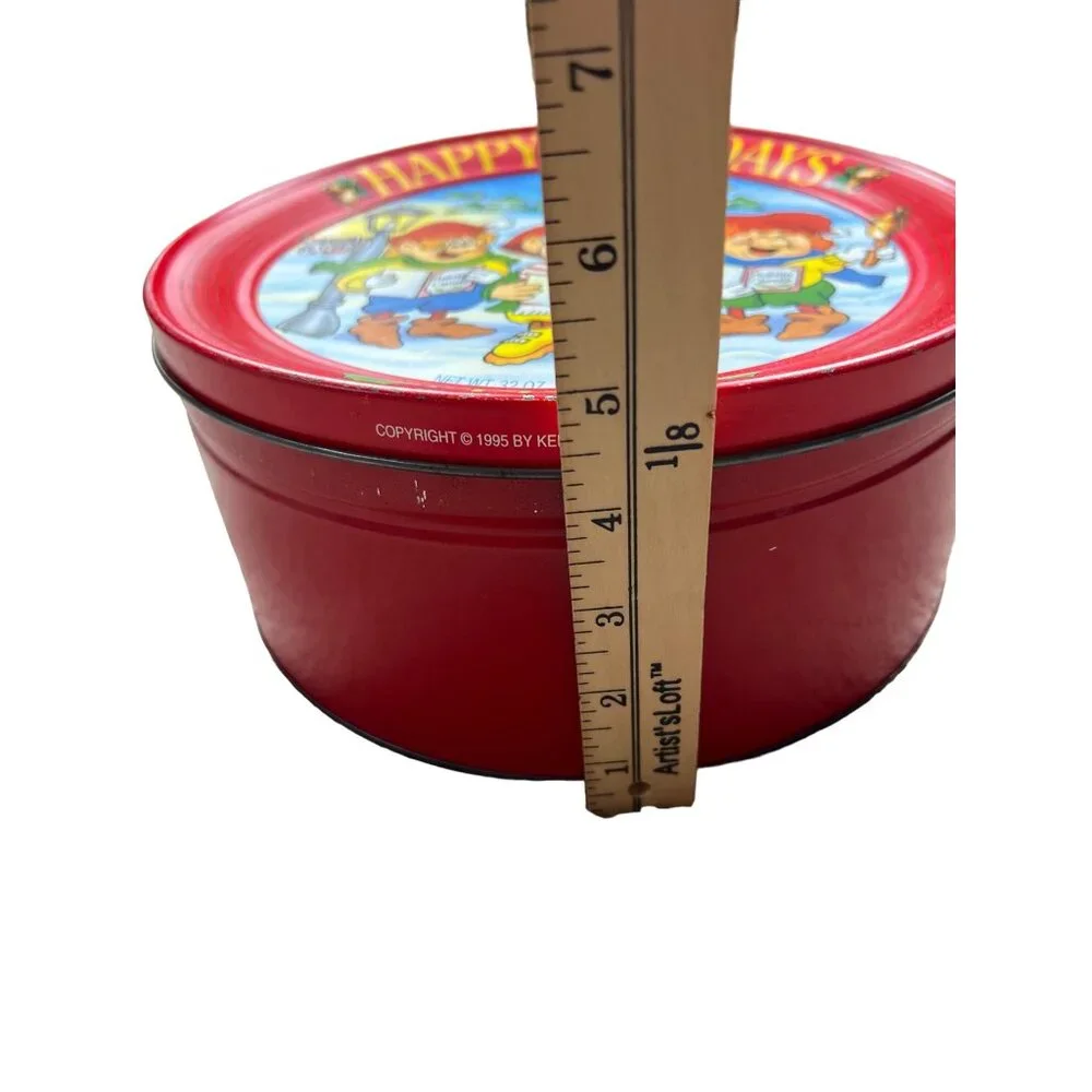 1995 HAPPY HOLIDAYS KEEBLER ELF COLLECTABLE CHRISTMAS COOKIE TIN
